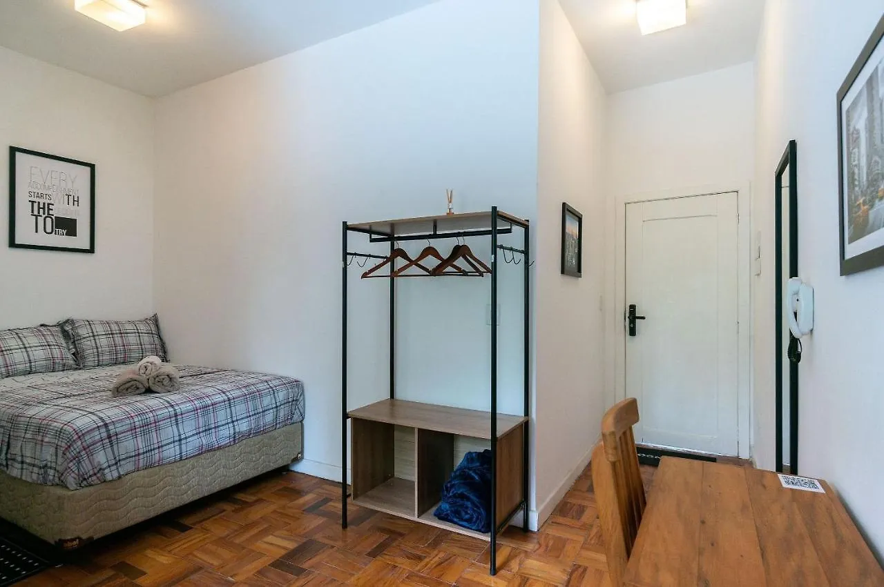 Apartamento Studios Do Vale 03 Wifi Ac A Apenas 750M De Allianz São Paulo Brasil